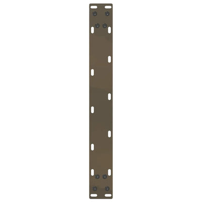 vidaXL Coffee Table Legs U-Shaped 2 pcs Natural Steel 50x(30-31) cm Steel