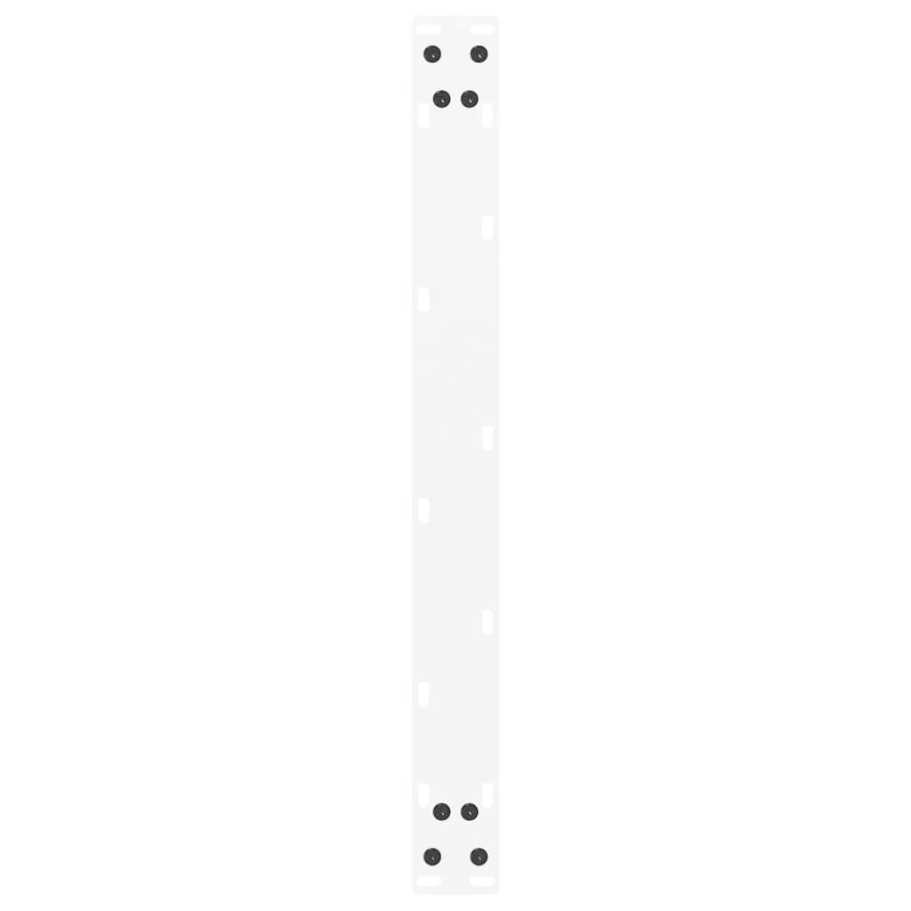 vidaXL Coffee Table Legs U-Shaped 2 pcs White 60x(30-31) cm Steel
