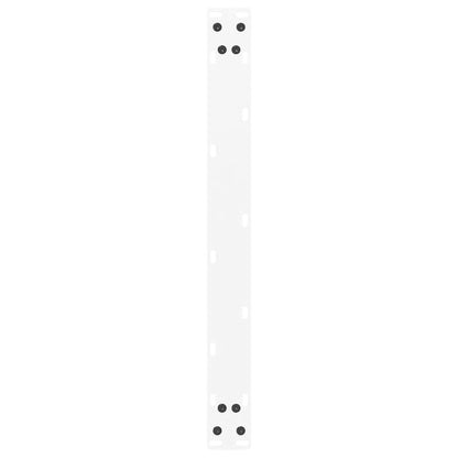 vidaXL Coffee Table Legs U-Shaped 2 pcs White 60x(30-31) cm Steel