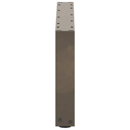 vidaXL Coffee Table Legs U-Shaped 2 pcs Natural Steel 60x(30-31) cm Steel
