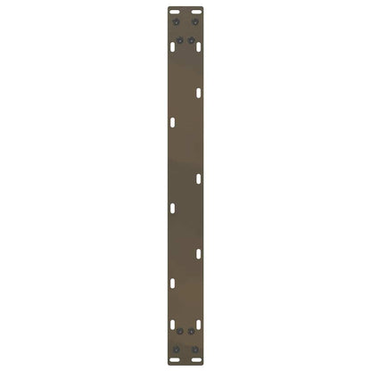 vidaXL Coffee Table Legs U-Shaped 2 pcs Natural Steel 60x(30-31) cm Steel