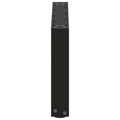 vidaXL Coffee Table Legs U-Shaped 2 pcs Black 70x(30-31) cm Steel