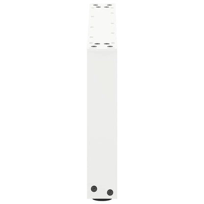 vidaXL Coffee Table Legs U-Shaped 2 pcs White 70x(30-31) cm Steel