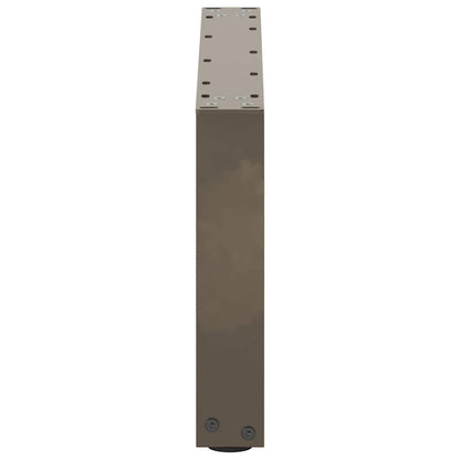 vidaXL Coffee Table Legs U-Shaped 2 pcs Natural Steel 70x(30-31) cm Steel
