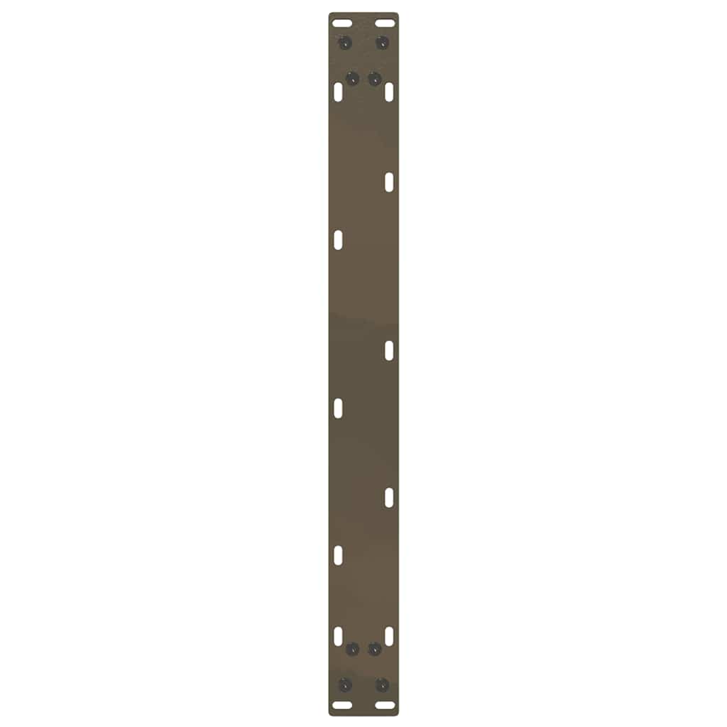 vidaXL Coffee Table Legs U-Shaped 2 pcs Natural Steel 70x(30-31) cm Steel