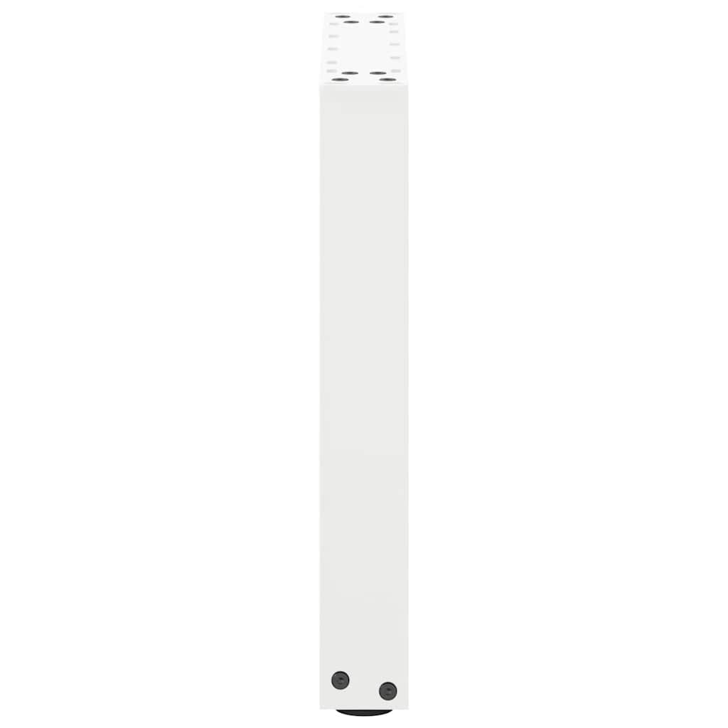 vidaXL Coffee Table Legs U-Shaped 2 pcs White 28x(42-43) cm Steel