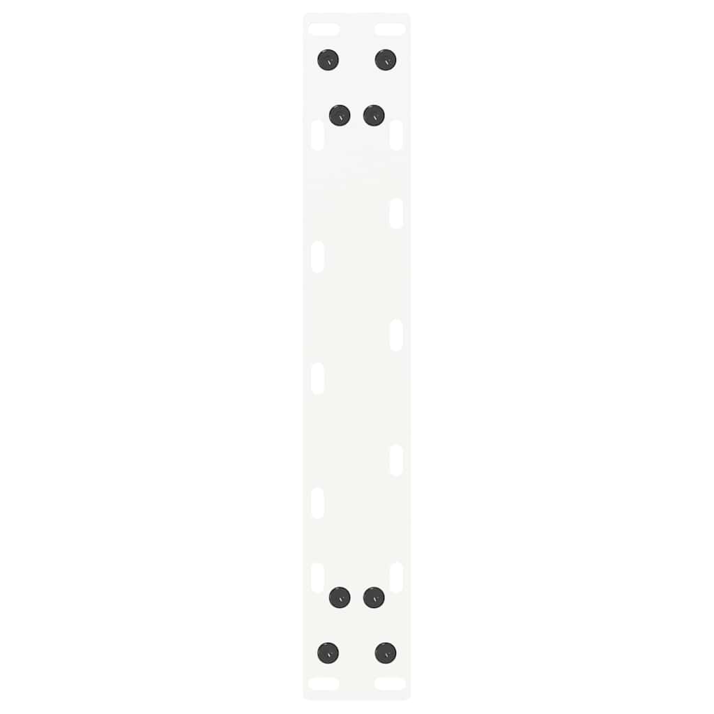 vidaXL Coffee Table Legs U-Shaped 2 pcs White 28x(42-43) cm Steel