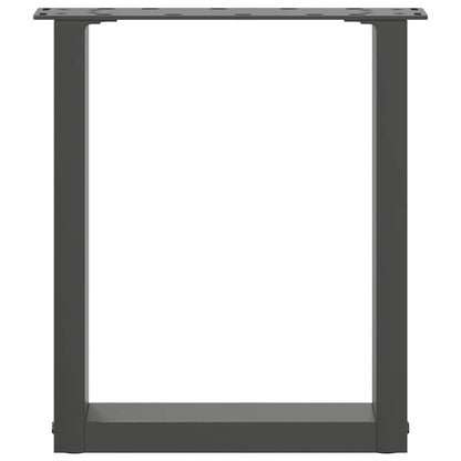 vidaXL Coffee Table Legs U-Shaped 2 pcs Anthracite 28x(42-43) cm Steel