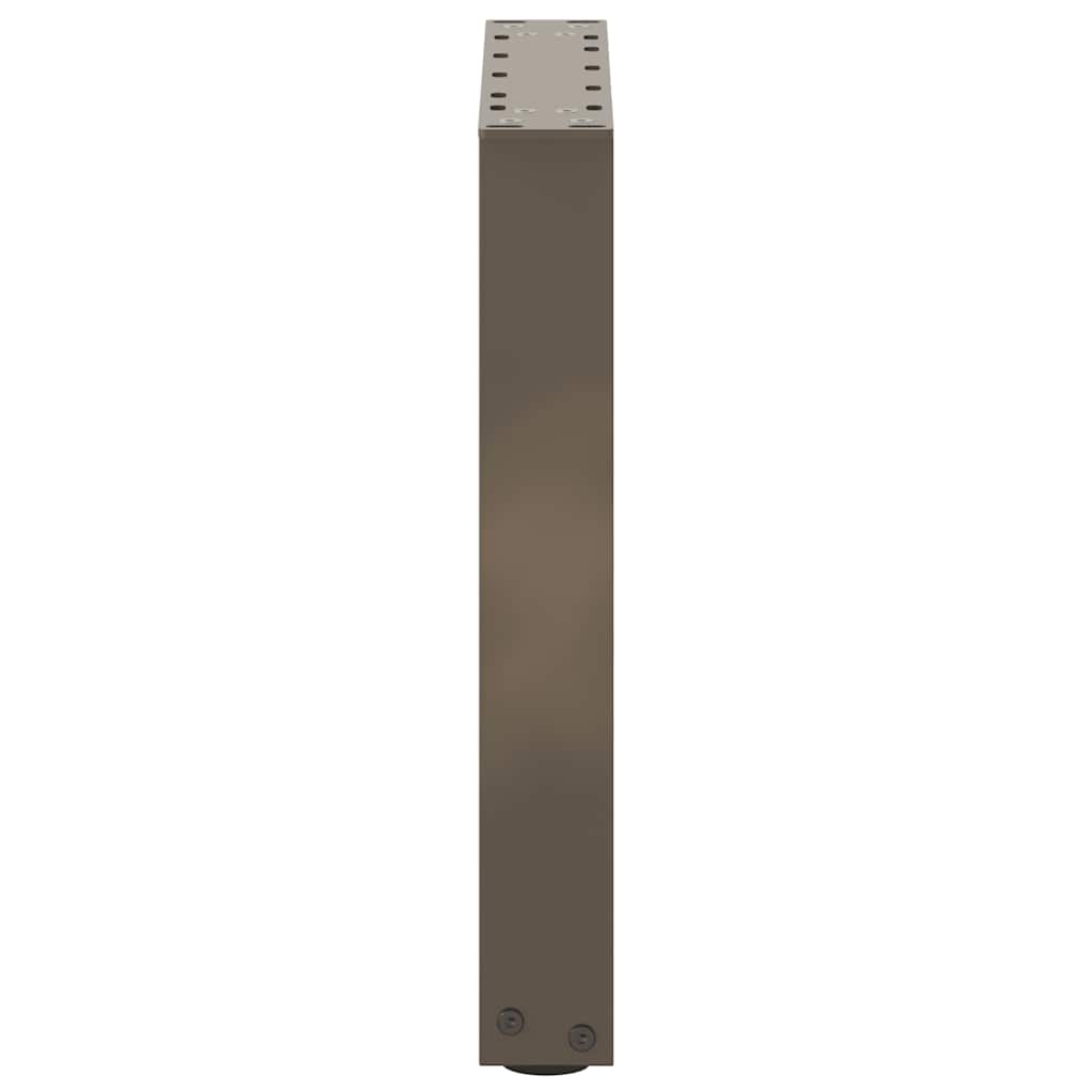 vidaXL Coffee Table Legs U-Shaped 2 pcs Natural Steel 28x(42-43) cm Steel