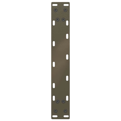 vidaXL Coffee Table Legs U-Shaped 2 pcs Natural Steel 28x(42-43) cm Steel