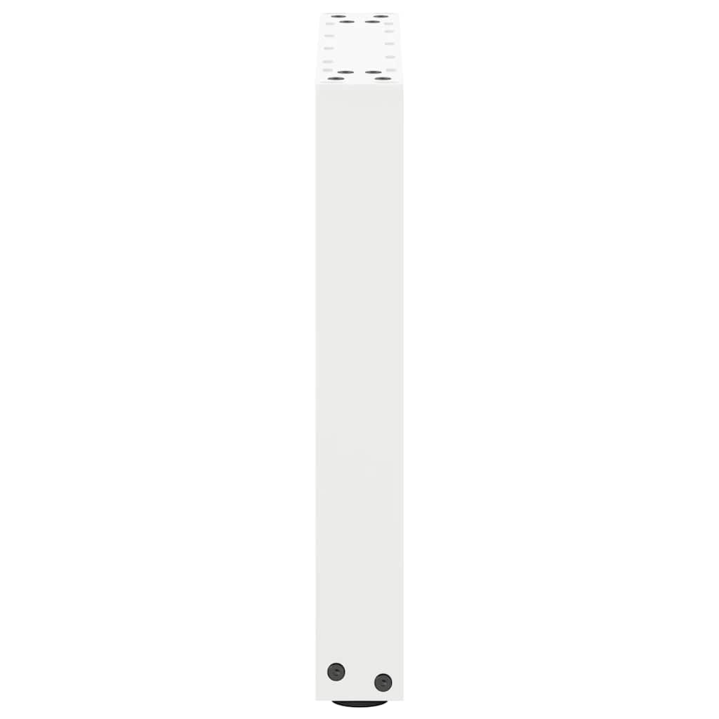 vidaXL Coffee Table Legs U-Shaped 2 pcs White 38x(42-43) cm Steel