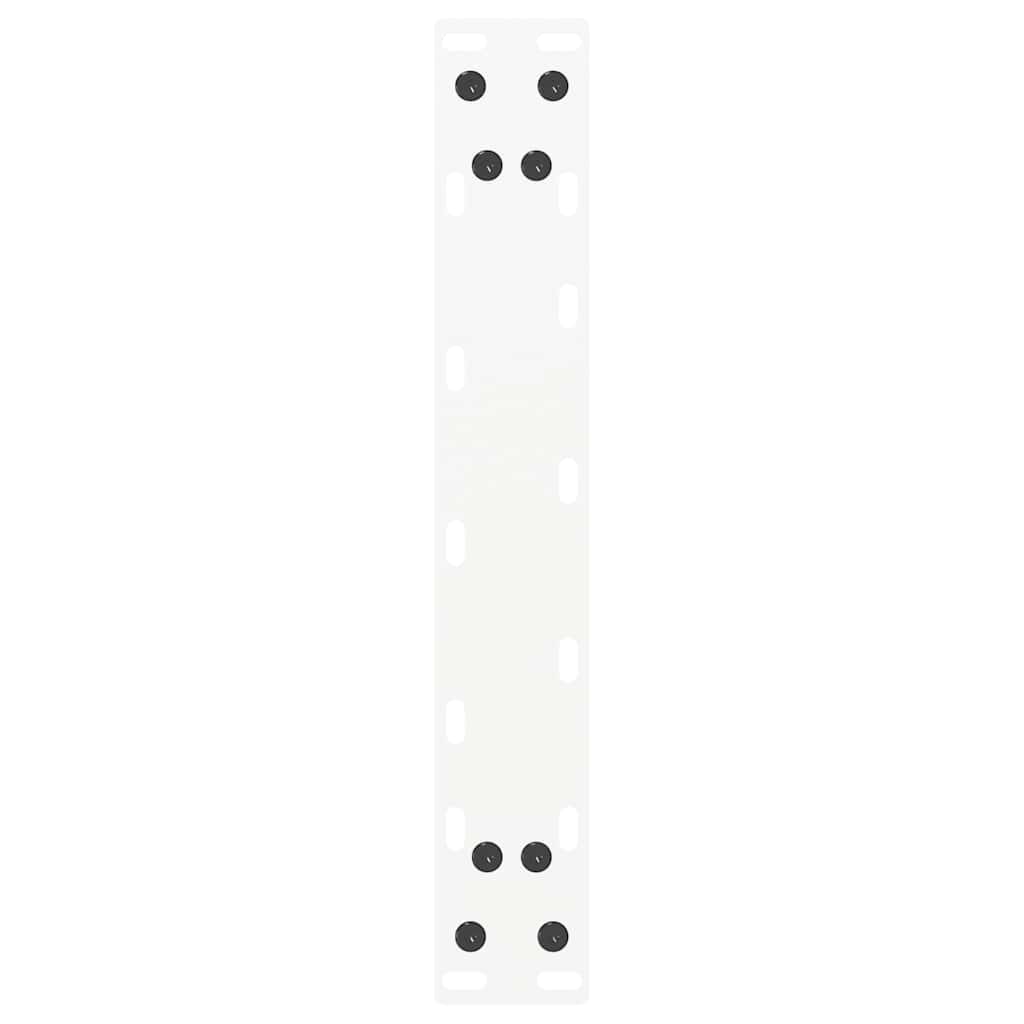 vidaXL Coffee Table Legs U-Shaped 2 pcs White 38x(42-43) cm Steel