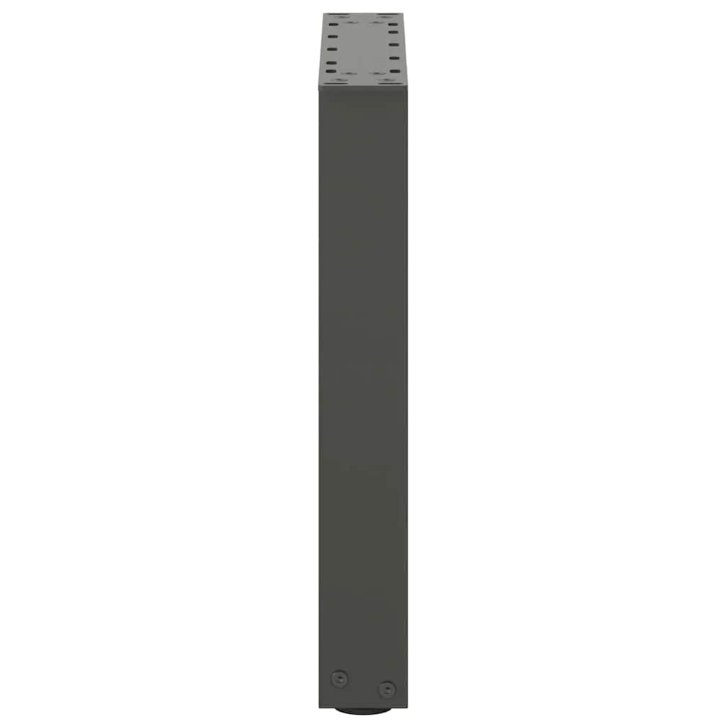 vidaXL Coffee Table Legs U-Shaped 2 pcs Anthracite 38x(42-43) cm Steel