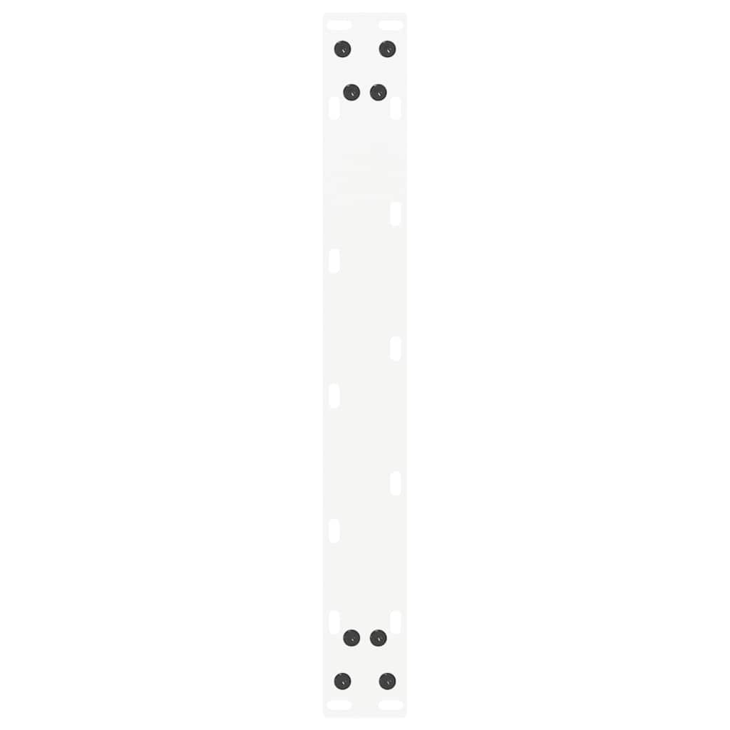 vidaXL Coffee Table Legs U-Shaped 2 pcs White 50x(42-43) cm Steel