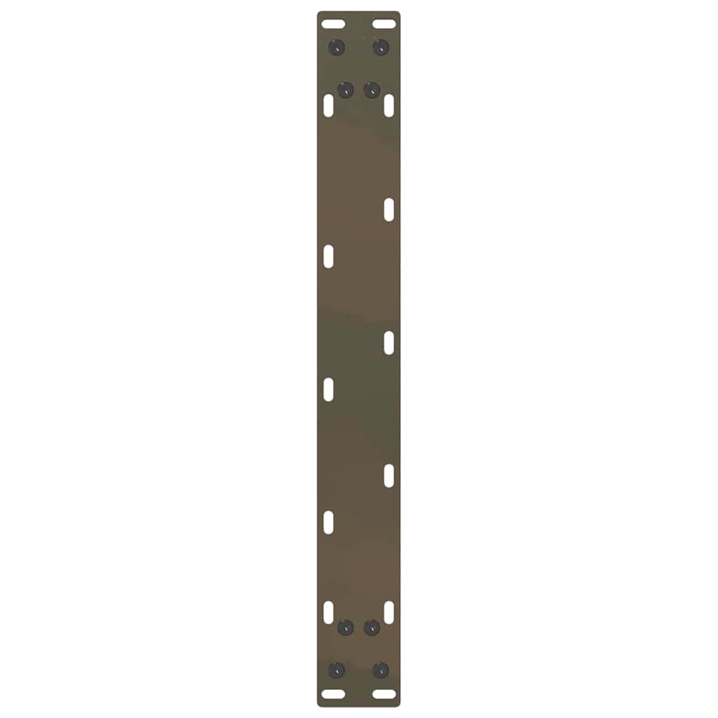 vidaXL Coffee Table Legs U-Shaped 2 pcs Natural Steel 50x(42-43) cm Steel