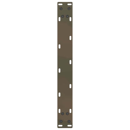 vidaXL Coffee Table Legs U-Shaped 2 pcs Natural Steel 50x(42-43) cm Steel