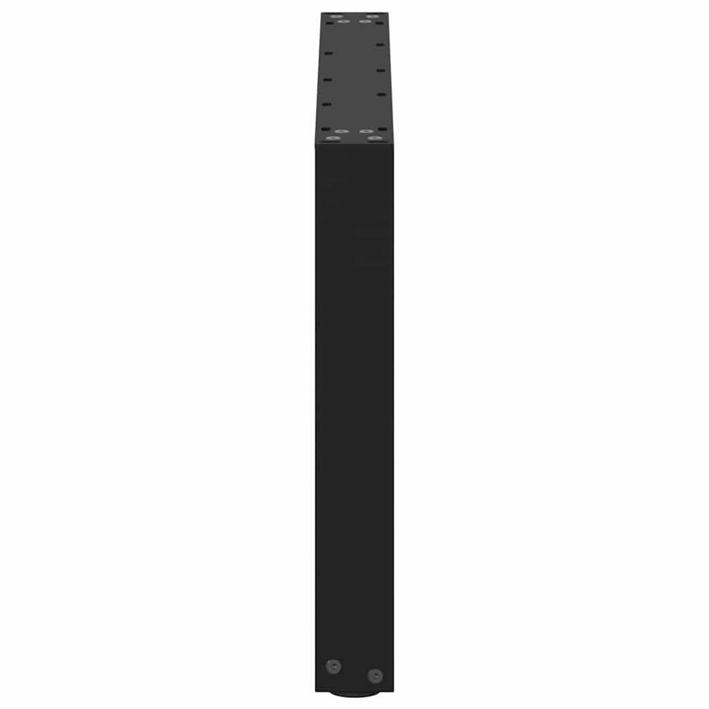 vidaXL Coffee Table Legs U-Shaped 2 pcs Black 60x(42-43) cm Steel