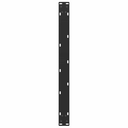 vidaXL Coffee Table Legs U-Shaped 2 pcs Black 60x(42-43) cm Steel