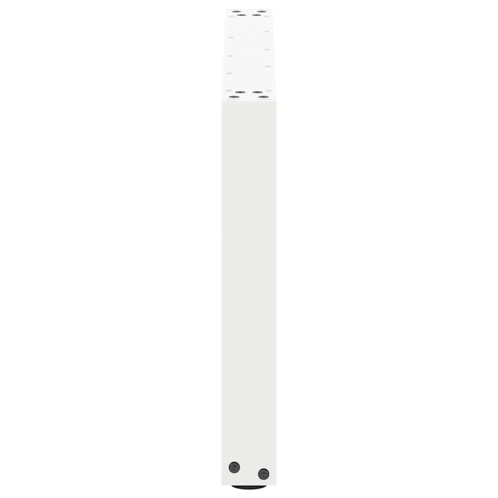 vidaXL Coffee Table Legs U-Shaped 2 pcs White 60x(42-43) cm Steel