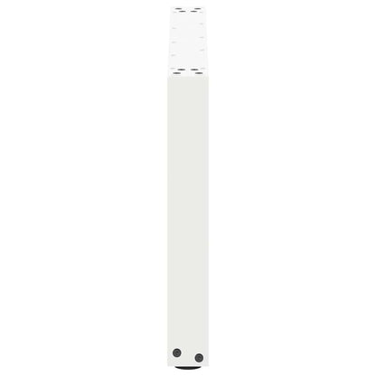 vidaXL Coffee Table Legs U-Shaped 2 pcs White 60x(42-43) cm Steel