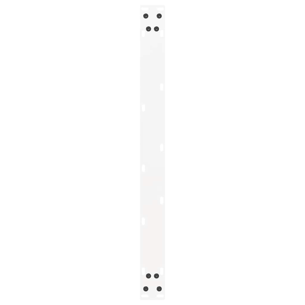 vidaXL Coffee Table Legs U-Shaped 2 pcs White 60x(42-43) cm Steel