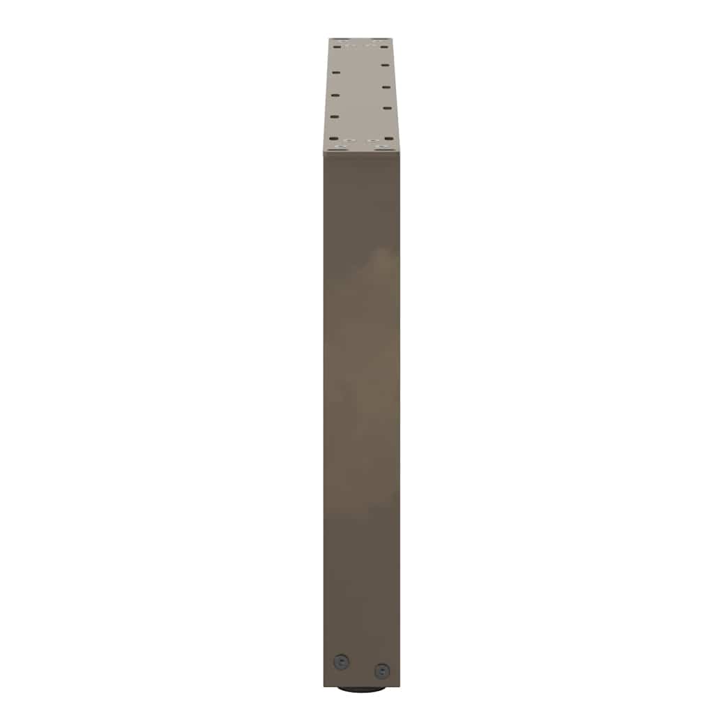 vidaXL Coffee Table Legs U-Shaped 2 pcs Natural Steel 60x(42-43) cm Steel