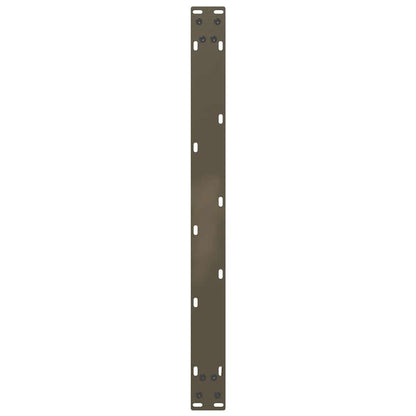 vidaXL Coffee Table Legs U-Shaped 2 pcs Natural Steel 60x(42-43) cm Steel