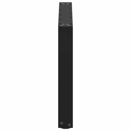 vidaXL Coffee Table Legs U-Shaped 2 pcs Black 70x(42-43) cm Steel