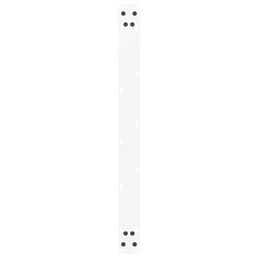 vidaXL Coffee Table Legs U-Shaped 2 pcs White 70x(42-43) cm Steel