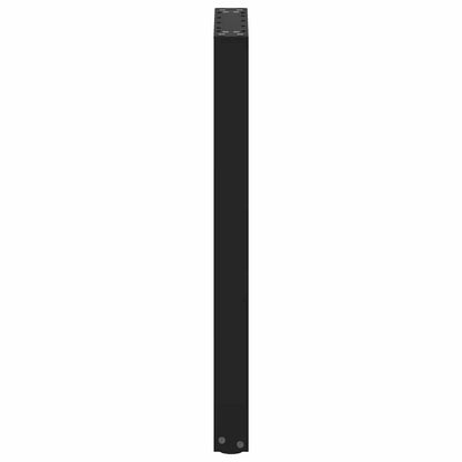 vidaXL Console Table Legs U-Shaped 2 pcs Black 28x(72-73) cm Steel