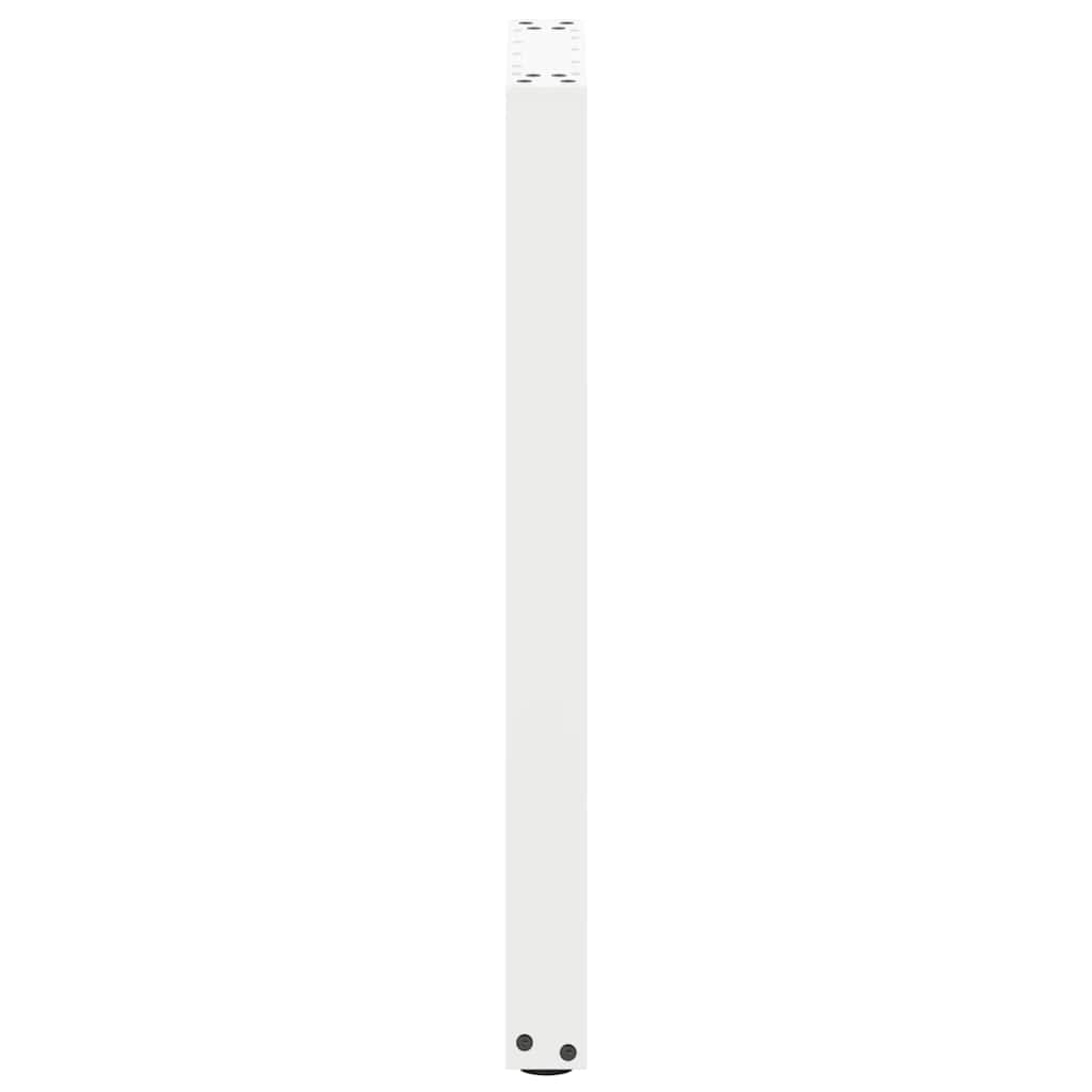 vidaXL Console Table Legs U-Shaped 2 pcs White 28x(72-73) cm Steel