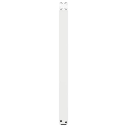 vidaXL Console Table Legs U-Shaped 2 pcs White 28x(72-73) cm Steel