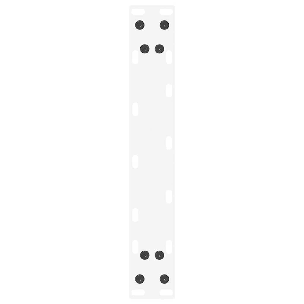 vidaXL Console Table Legs U-Shaped 2 pcs White 28x(72-73) cm Steel