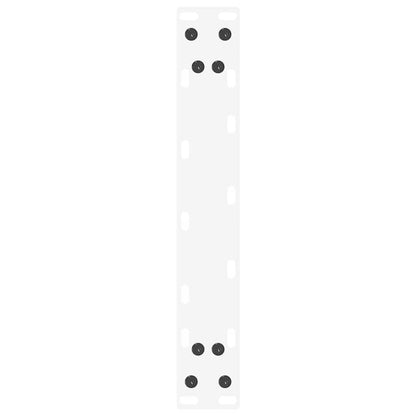 vidaXL Console Table Legs U-Shaped 2 pcs White 28x(72-73) cm Steel