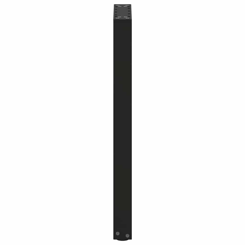 vidaXL Console Table Legs U-Shaped 2 pcs Black 38x(72-73) cm Steel