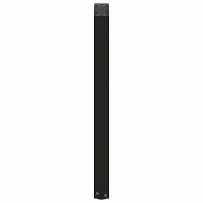 vidaXL Console Table Legs U-Shaped 2 pcs Black 38x(72-73) cm Steel