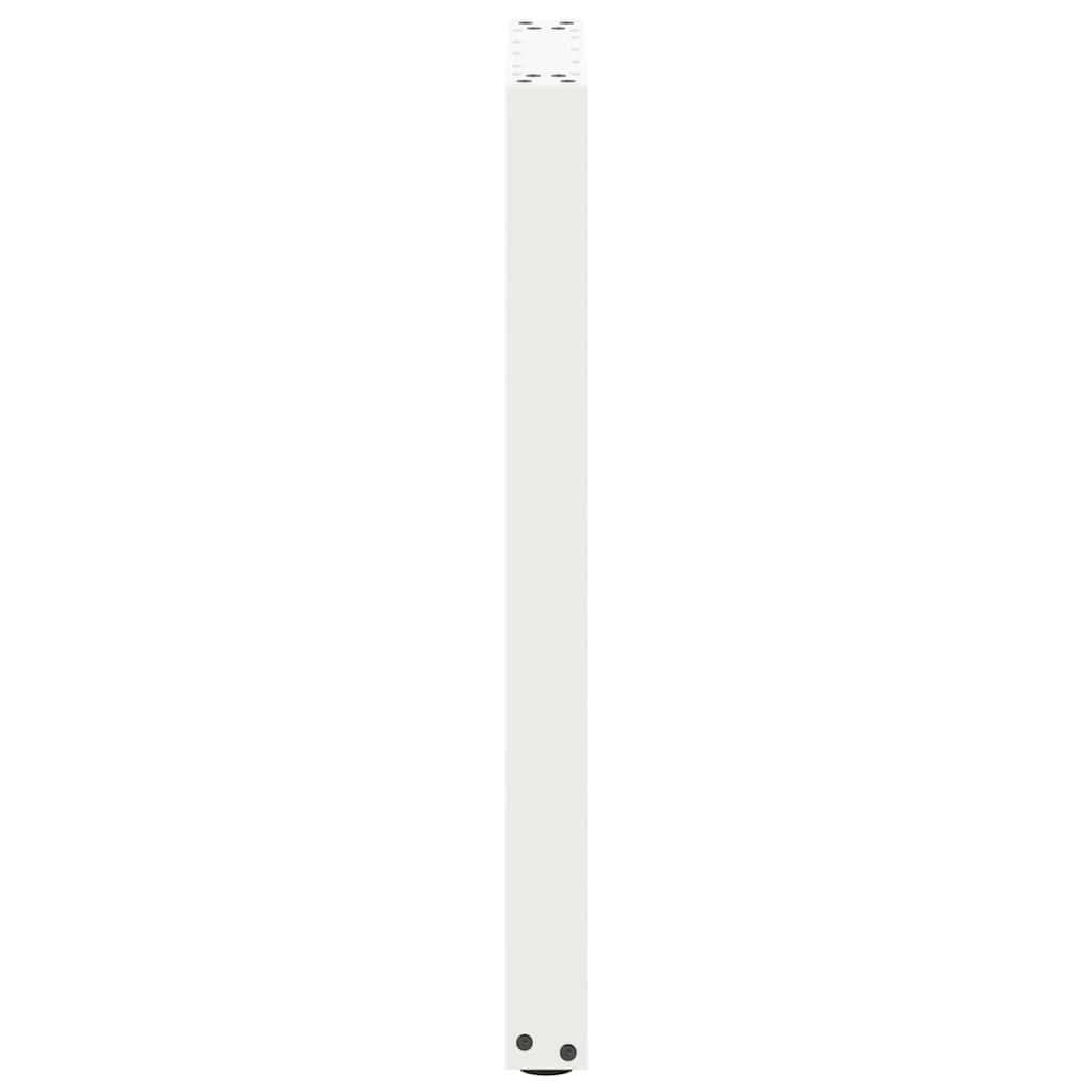 vidaXL Console Table Legs U-Shaped 2 pcs White 38x(72-73) cm Steel