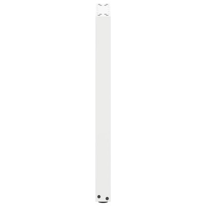 vidaXL Console Table Legs U-Shaped 2 pcs White 38x(72-73) cm Steel
