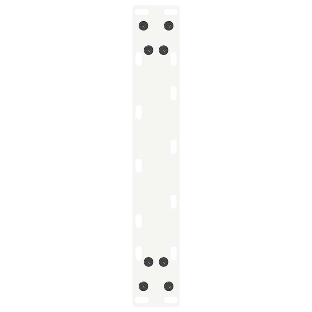 vidaXL Console Table Legs U-Shaped 2 pcs White 38x(72-73) cm Steel