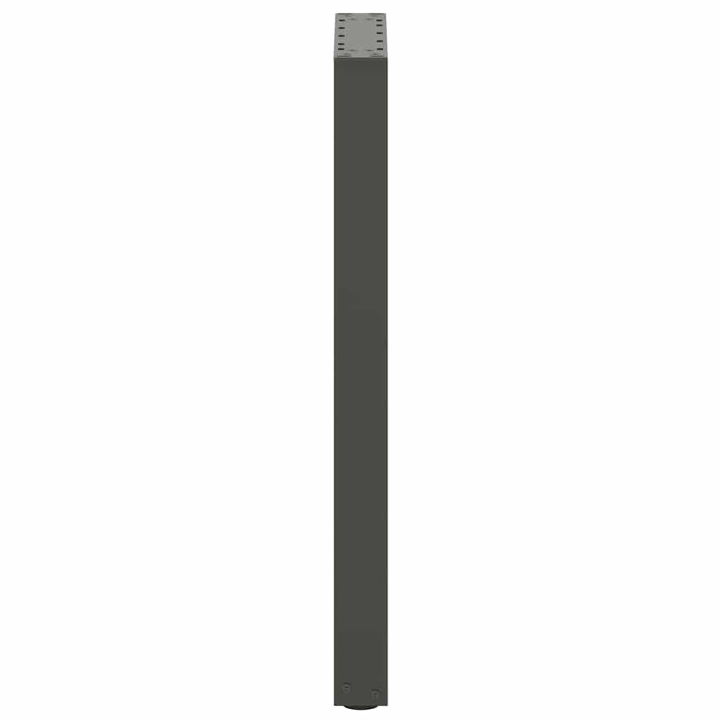 vidaXL Console Table Legs U-Shaped 2 pcs Anthracite 38x(72-73) cm Steel