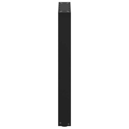 vidaXL Dining Table Legs U-Shaped 2 pcs Black 50x(72-73) cm Steel