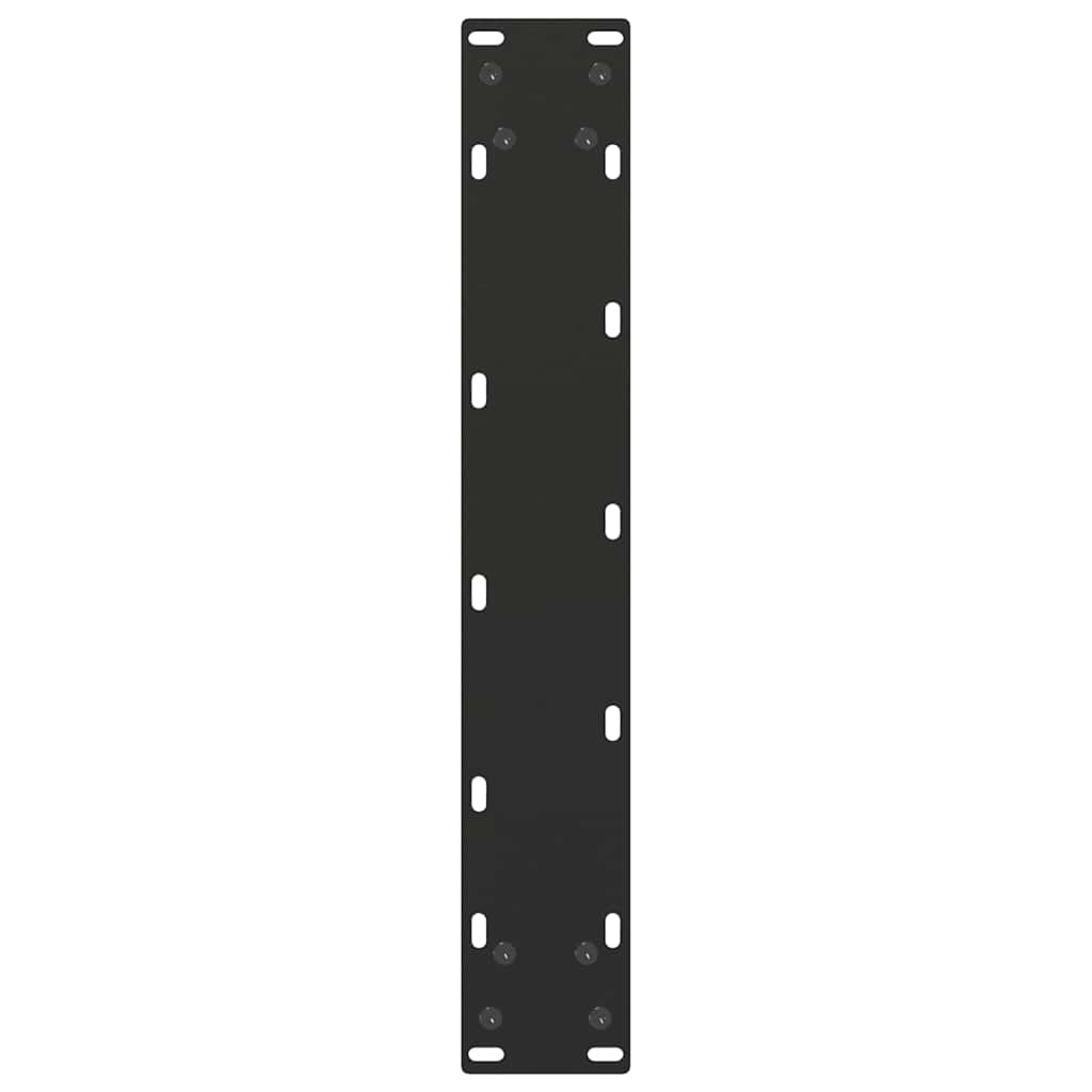 vidaXL Dining Table Legs U-Shaped 2 pcs Black 50x(72-73) cm Steel