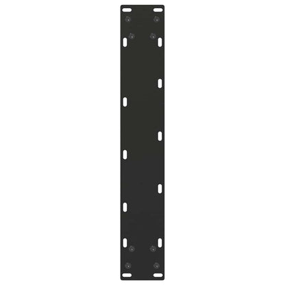 vidaXL Dining Table Legs U-Shaped 2 pcs Black 50x(72-73) cm Steel