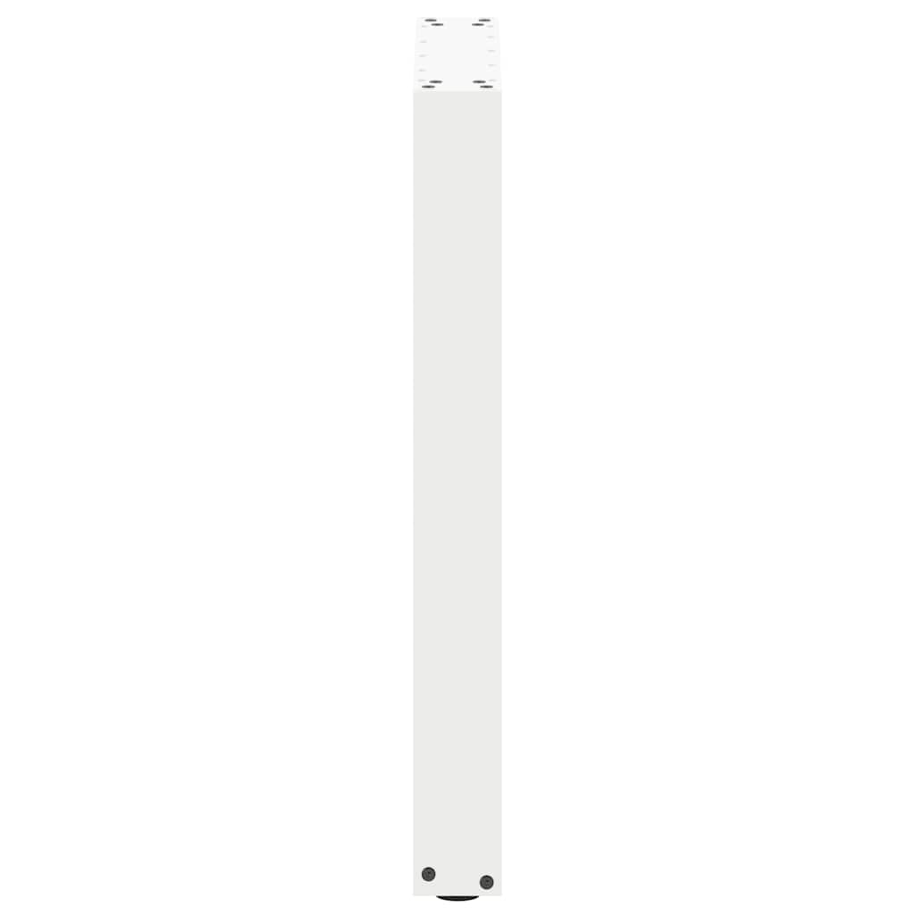 vidaXL Dining Table Legs U-Shaped 2 pcs White 50x(72-73) cm Steel