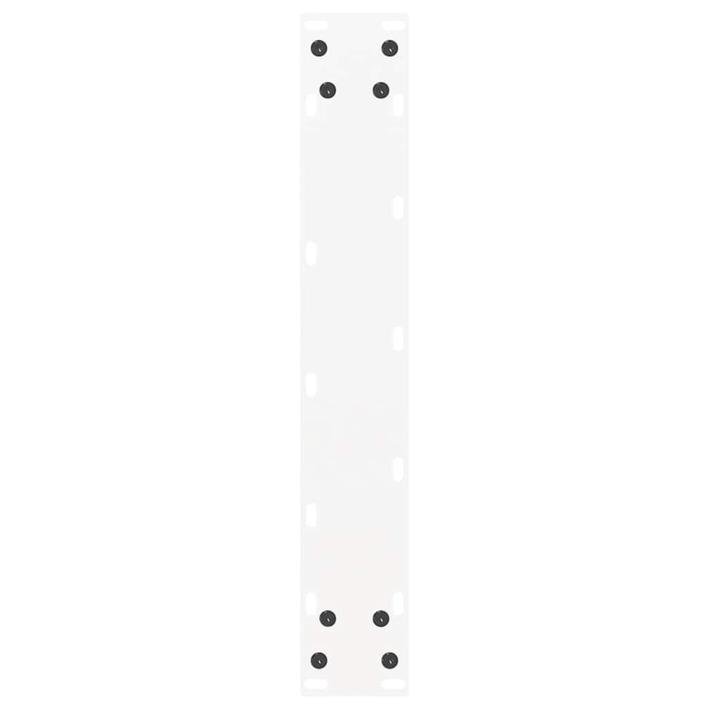 vidaXL Dining Table Legs U-Shaped 2 pcs White 50x(72-73) cm Steel