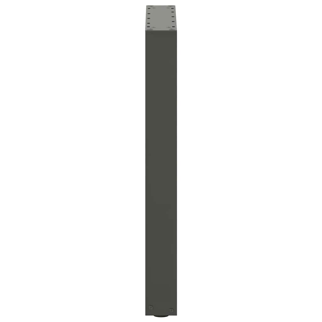 vidaXL Dining Table Legs U-Shaped 2 pcs Anthracite 50x(72-73) cm Steel