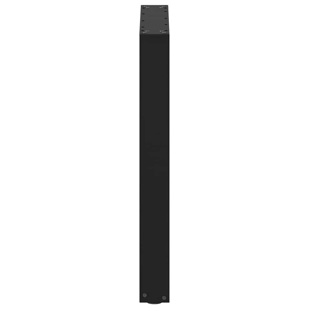 vidaXL Dining Table Legs U-Shaped 2 pcs Black 60x(72-73) cm Steel