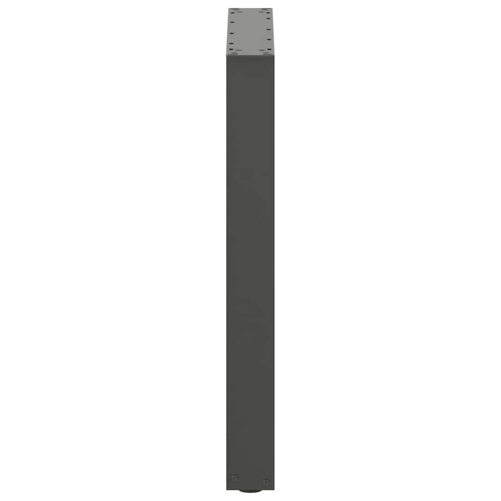 vidaXL Dining Table Legs U-Shaped 2 pcs Anthracite 60x(72-73) cm Steel