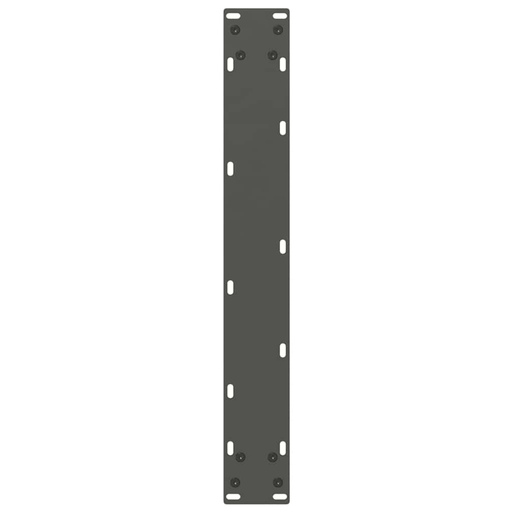 vidaXL Dining Table Legs U-Shaped 2 pcs Anthracite 60x(72-73) cm Steel