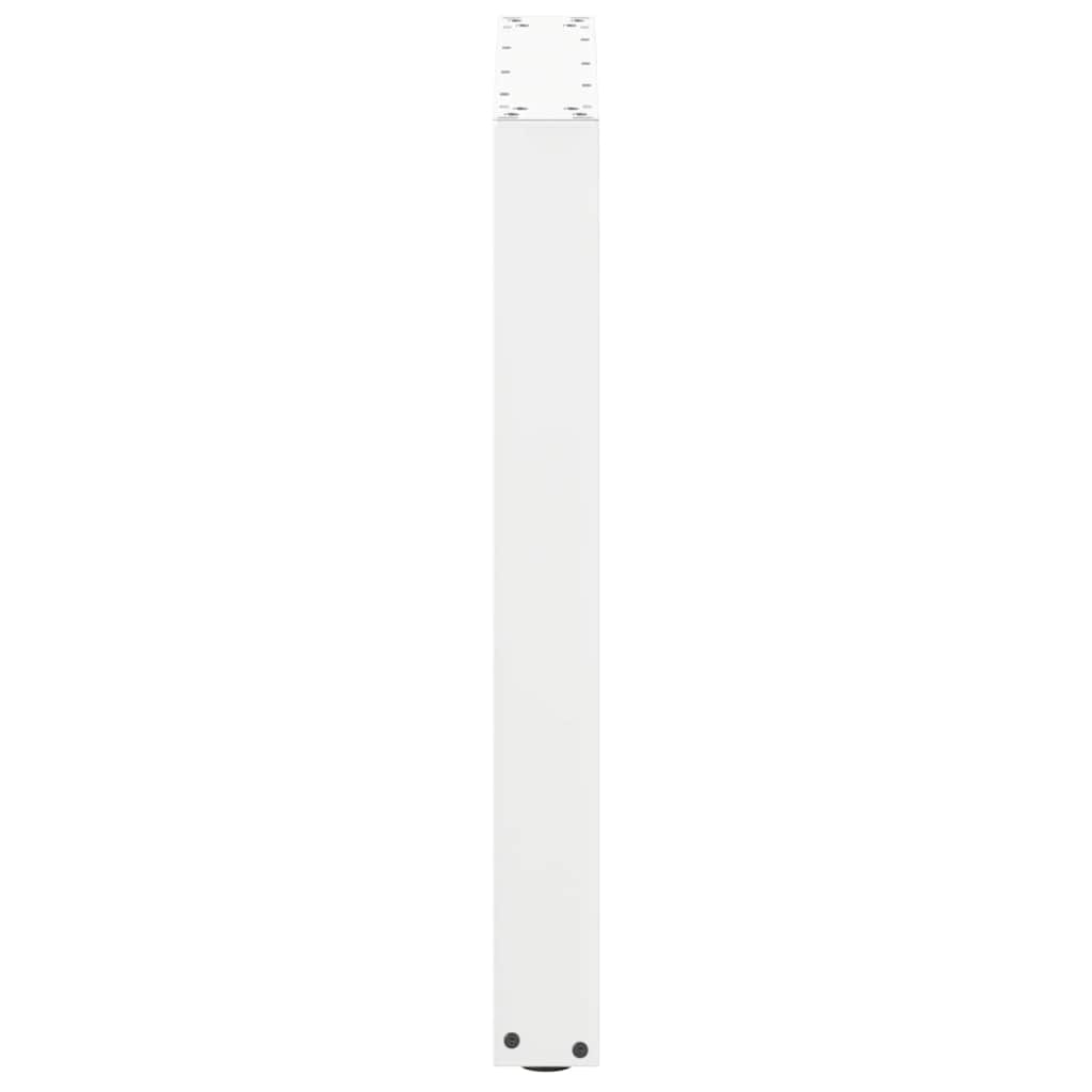 vidaXL Dining Table Legs U-Shaped 2 pcs White 70x(72-73) cm Steel
